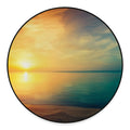Sunrise Beach Print Round Floor Mat