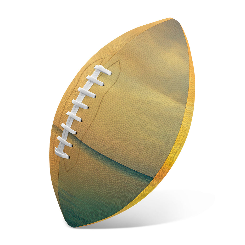 Sunrise Beach Print Rugby Ball