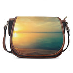 Sunrise Beach Print Saddle Bag