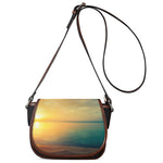Sunrise Beach Print Saddle Bag