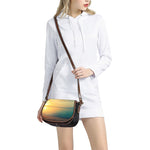 Sunrise Beach Print Saddle Bag