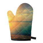 Sunrise Beach Print Single Oven Mitt
