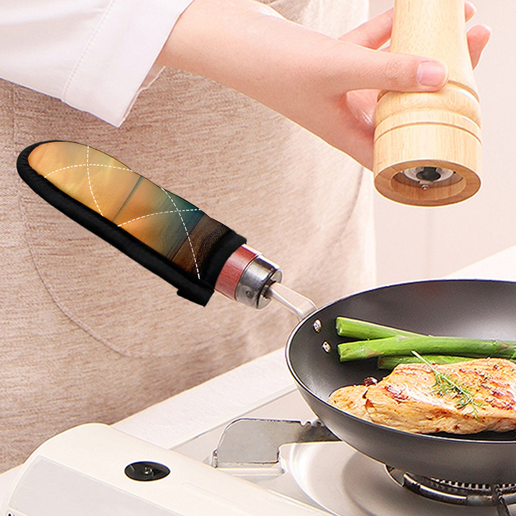 Sunrise Beach Print Skillet Handle Cover