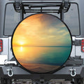 Sunrise Beach Print Tire Cover