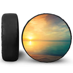Sunrise Beach Print Tire Cover