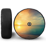Sunrise Beach Print Tire Cover With Camera Hole