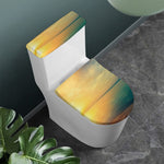 Sunrise Beach Print Toilet Lid And Tank Cover Set