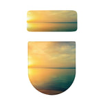 Sunrise Beach Print Toilet Lid And Tank Cover Set