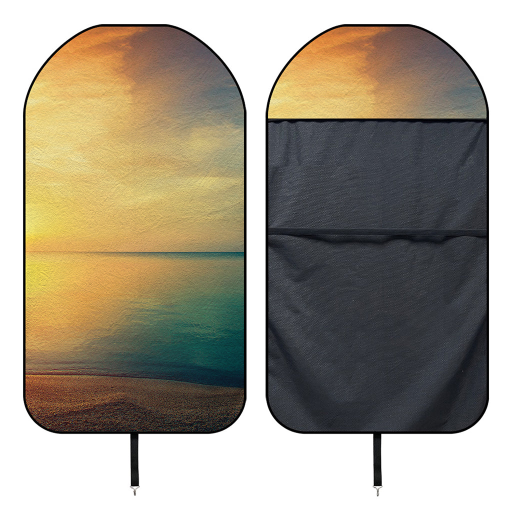 Sunrise Beach Print Waterproof Car Seat Cover
