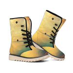 Sunrise Beach Print Winter Boots