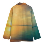 Sunrise Beach Print Women's Blazer