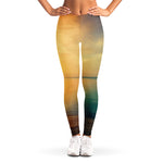 Sunrise Beach Print Women's Leggings