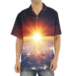 Sunrise Earth Print Aloha Shirt