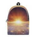 Sunrise Earth Print School Backpack