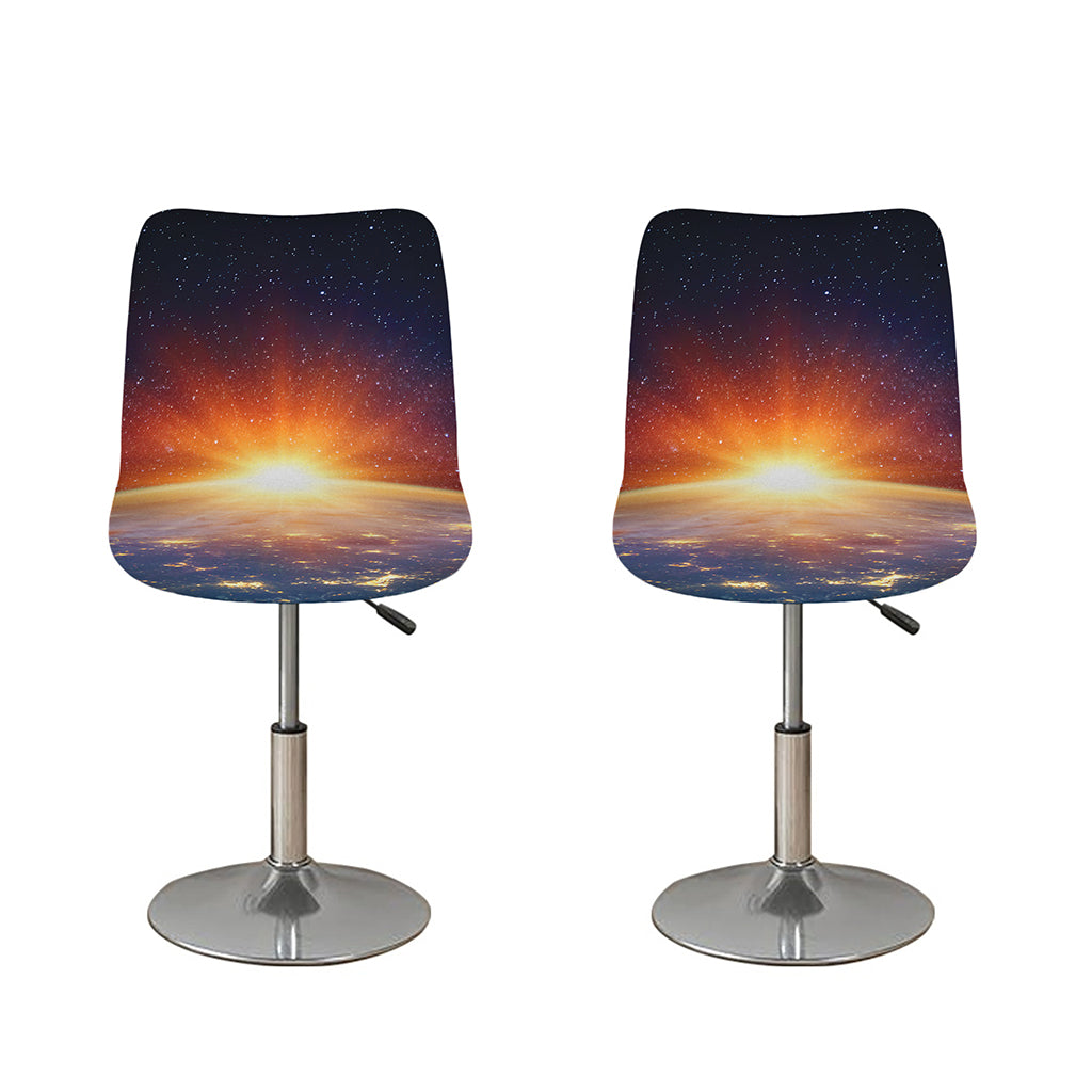 Sunrise Earth Print Bar Stool Covers