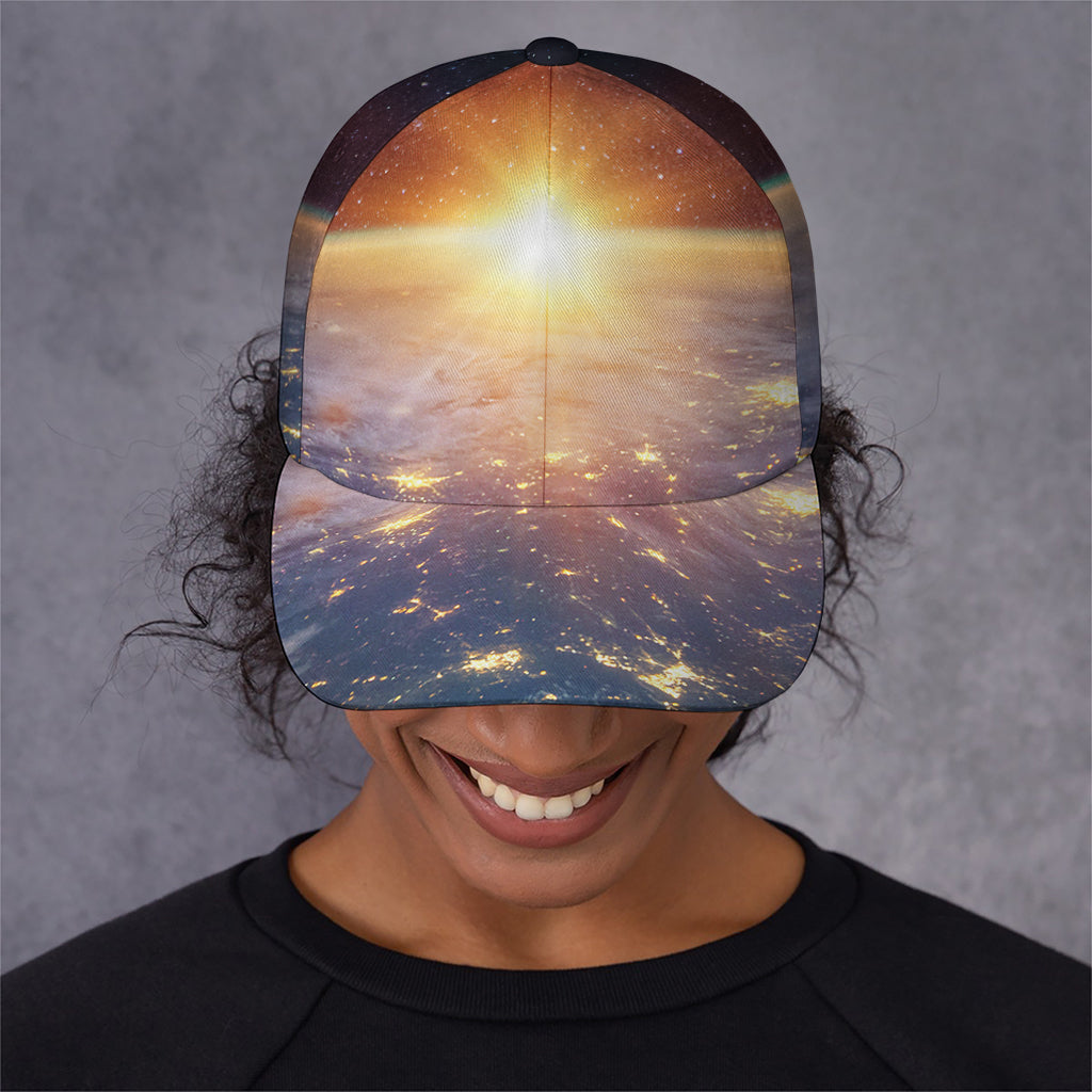 Sunrise Earth Print Baseball Cap