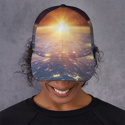 Sunrise Earth Print Baseball Cap