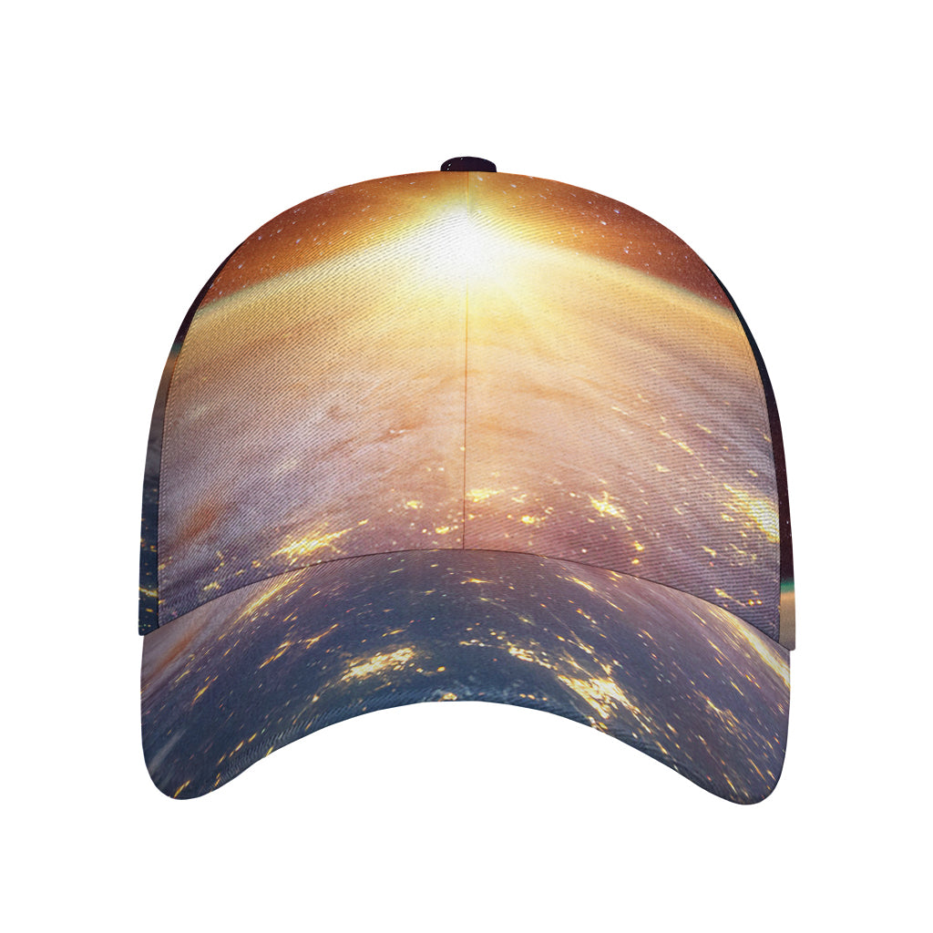 Sunrise Earth Print Baseball Cap