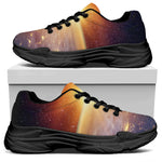 Sunrise Earth Print Black Chunky Shoes