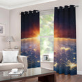 Sunrise Earth Print Dimout Grommet Curtains
