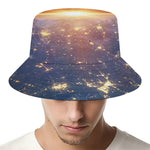 Sunrise Earth Print Bucket Hat