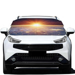 Sunrise Earth Print Car Windshield Snow Cover