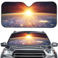 Sunrise Earth Print Car Windshield Sun Shade
