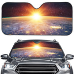 Sunrise Earth Print Car Windshield Sun Shade
