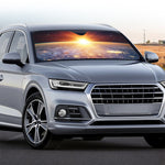 Sunrise Earth Print Car Windshield Sun Shade