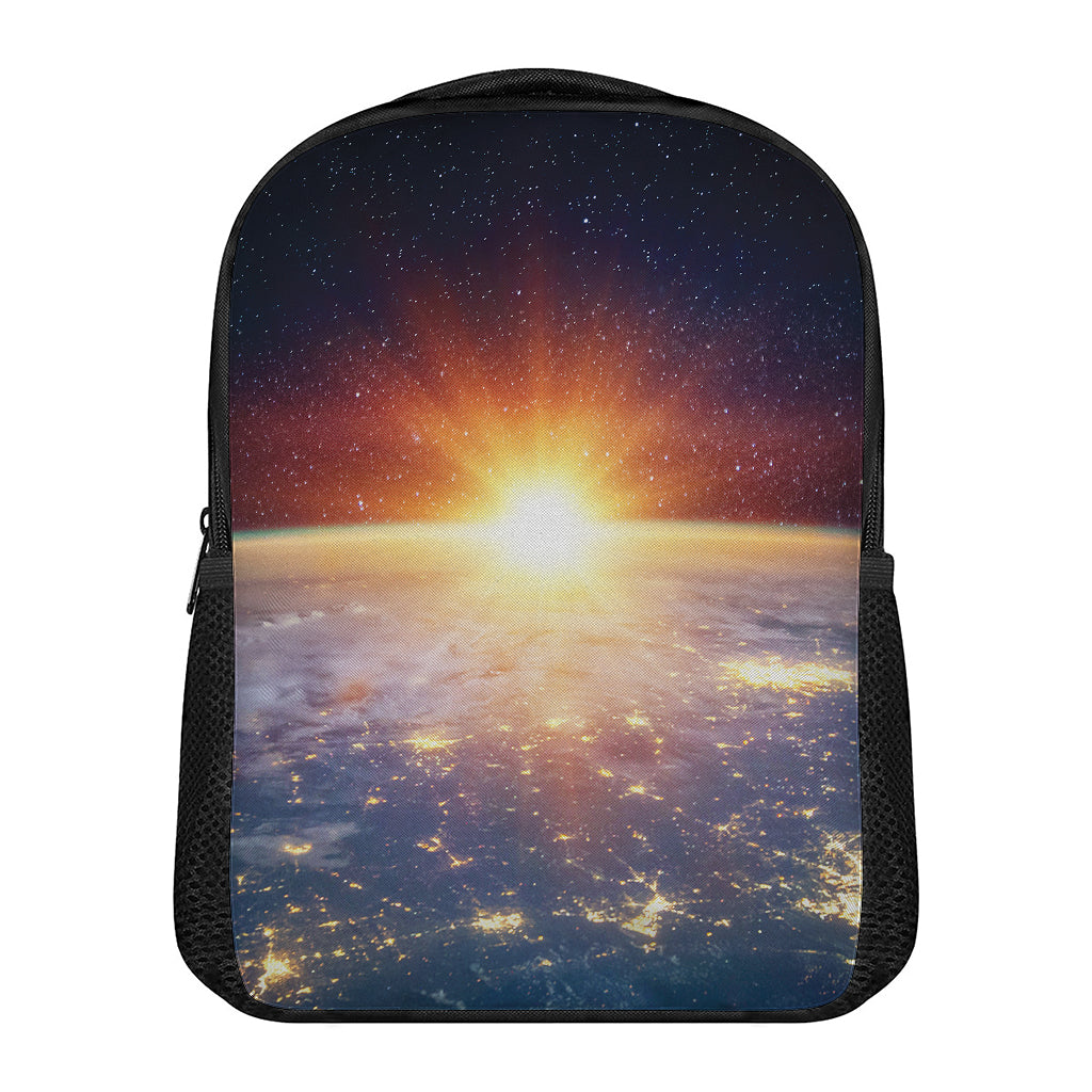 Sunrise Earth Print Casual Backpack