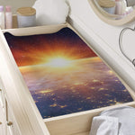 Sunrise Earth Print Changing Pad Cover