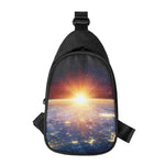 Sunrise Earth Print Chest Bag