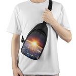 Sunrise Earth Print Chest Bag
