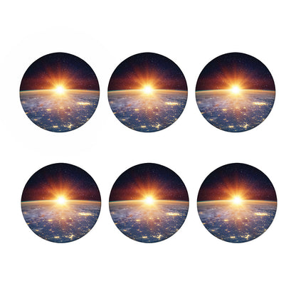 Sunrise Earth Print Coaster Set