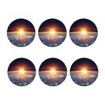 Sunrise Earth Print Coaster Set