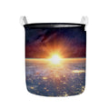 Sunrise Earth Print Collapsible Laundry Basket