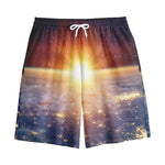 Sunrise Earth Print Cotton Shorts