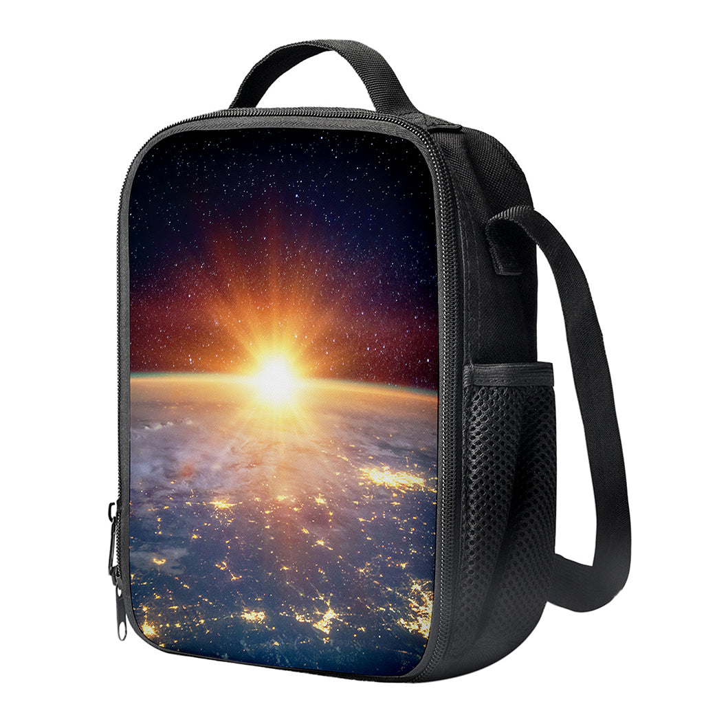 Sunrise Earth Print Crossbody Lunch Bag