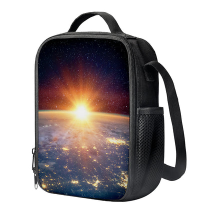Sunrise Earth Print Crossbody Lunch Bag