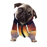 Sunrise Earth Print Dog Zip Up Hoodie