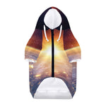 Sunrise Earth Print Dog Zip Up Hoodie