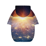 Sunrise Earth Print Dog Zip Up Hoodie