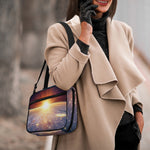 Sunrise Earth Print Double Strap Bible Bag