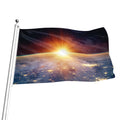 Sunrise Earth Print Flag