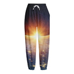 Sunrise Earth Print Fleece Lined Knit Pants
