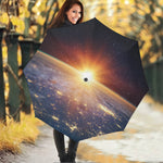 Sunrise Earth Print Foldable Umbrella