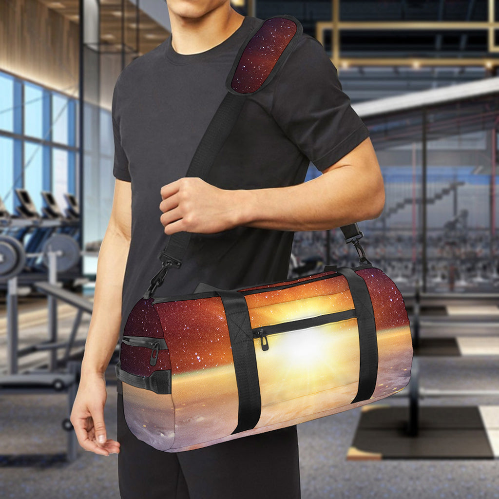 Sunrise Earth Print Gym Bag