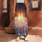Sunrise Earth Print Harem Pants