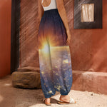 Sunrise Earth Print Harem Pants