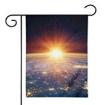 Sunrise Earth Print House Flag
